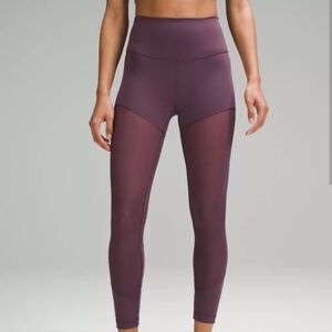 LULULEMON wunder Train Mesh High Rise Tights
